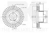 Диск гальмівний вентильований NK 343395 (фото 3)