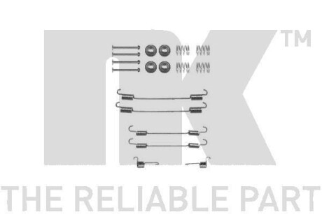 Комплект монтажний гальмівних колодок NK 7937750