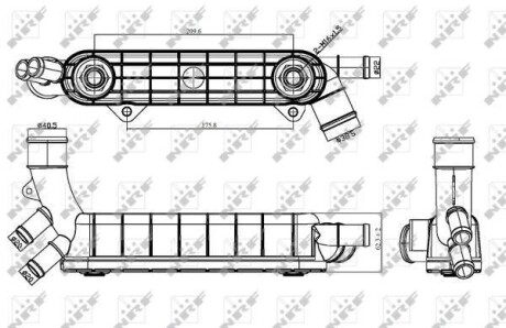 Радіатор масляний Opel Astra 2.0 02-10 (теплообмінник) NRF 31316