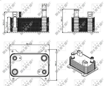 Радіатор масляний Audi A8/VW Passat 2.0/4.2 FSI 03-10 (теплообмінник) NRF 31362