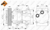 Компресор кондиціонера NRF 32084 (фото 1)