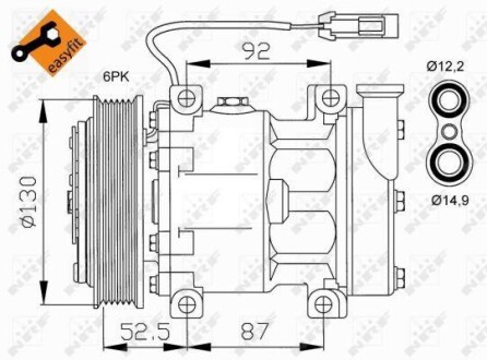Компресор кондиціонера NRF 32113