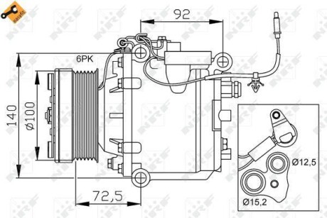 Компресор кондиціонера NRF 32165