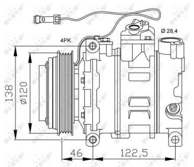 Компресор кондиціонера NRF 32167