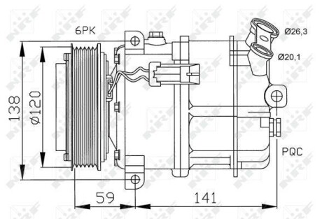 Компресор кондиціонера NRF 32191