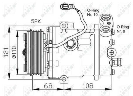 Компресор кондиціонера NRF 32197