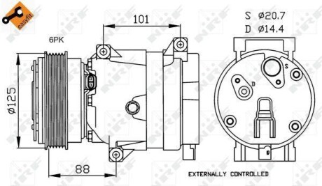 Компресор кондиціонера NRF 32231