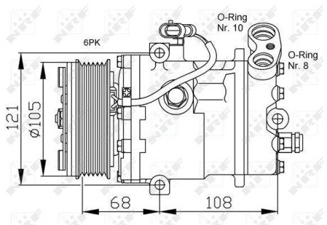 Компресор кондиціонера NRF 32232
