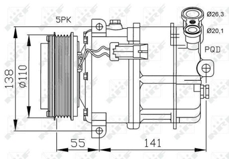 Компресор кондиціонера NRF 32312