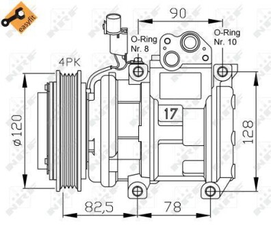 Компресор кондиціонера NRF 32449