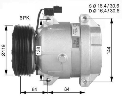 Компресор кондиціонера NRF 32483G
