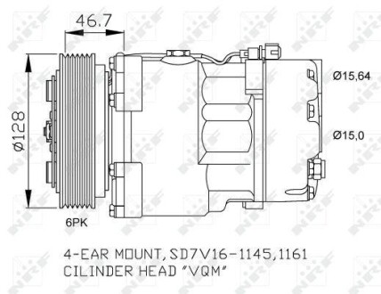 Компресор кондиціонера NRF 32489
