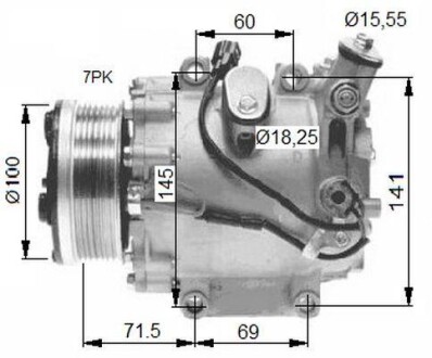 Компресор кондиціонера NRF 32491