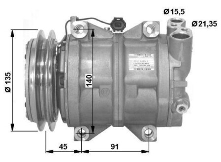 Компресор кондиціонера NRF 32494G