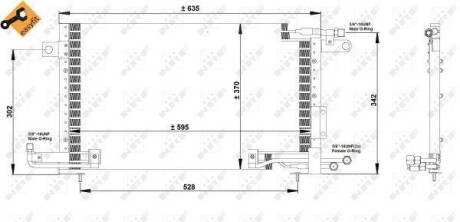 Радіатор кондиціонера NRF 35027