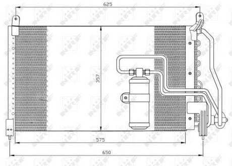 Радіатор кондиціонера NRF 35134