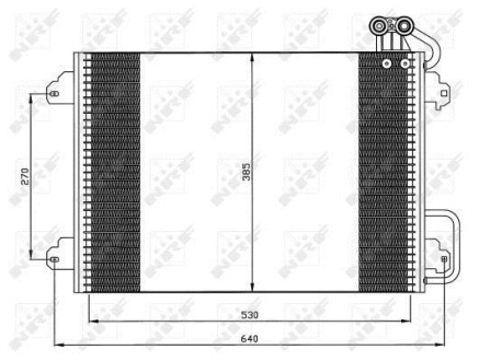 Радіатор кондиціонера NRF 35340