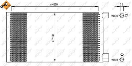 Радіатор кондиціонера NRF 35487
