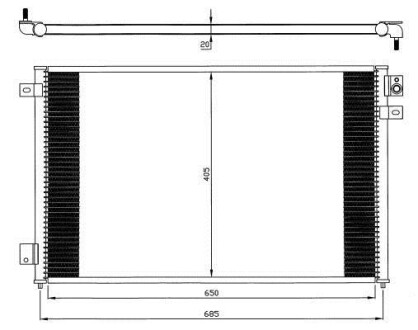 Радіатор кондиціонера NRF 35567