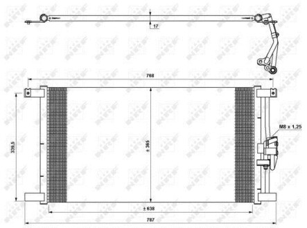Радіатор кондиціонера NRF 35640