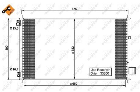 Радіатор кондиціонера NRF 35780