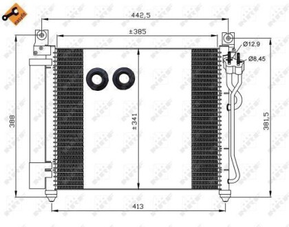 Радіатор кондиціонера NRF 35888