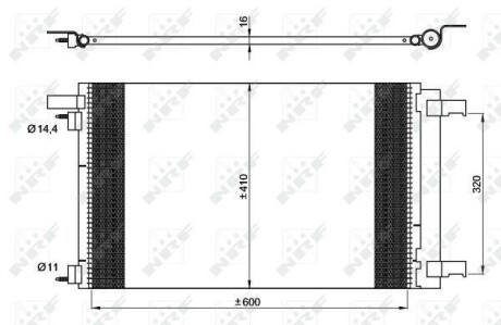 Радіатор кондиціонера NRF 35948
