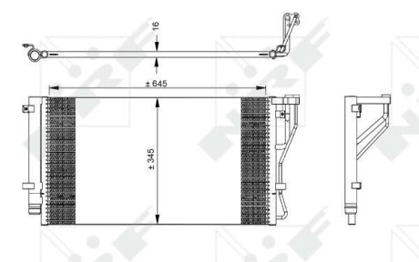 Радіатор кондиціонера NRF 35980