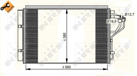 Радіатор кондиціонера NRF 35996