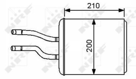 Радіатор пічки NRF 53244