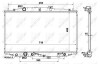 Радіатор охолодження Honda Accord 2.4 03-08 NRF 53970 (фото 1)