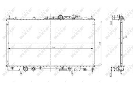 Радіатор охолоджування NRF 56078