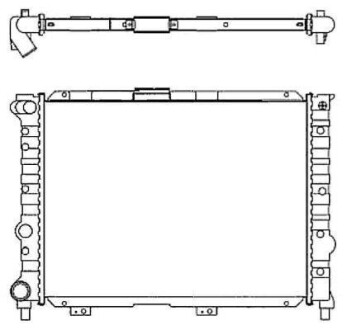 Радіатор двигуна NRF 58114