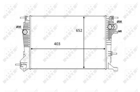 Радіатор охолоджування NRF 58488