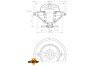 Термостат BMW 5 (E34/E28)/3 (E30/E21) 2.0-3.5 77-95 (M10/M21) NRF 725086 (фото 5)