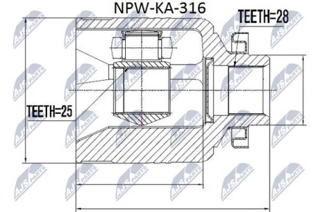 Шрус NTY NPWKA316 (фото 1)