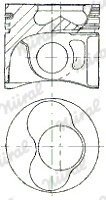 Поршень з кільцями VAG 80,00 1,9 TDI 1-2 циліндр NURAL 87-114907-65
