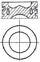 Поршень NURAL 87-432205-00 (фото 1)
