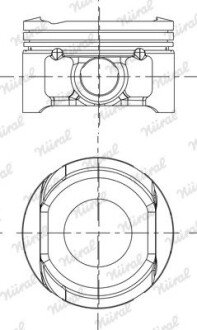 Поршень NURAL 87-437700-00