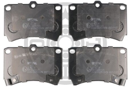 Фото гальмівні колодки дискові Optimal BP-09661 Гальмівні колодки дискові Optimal BP-09661