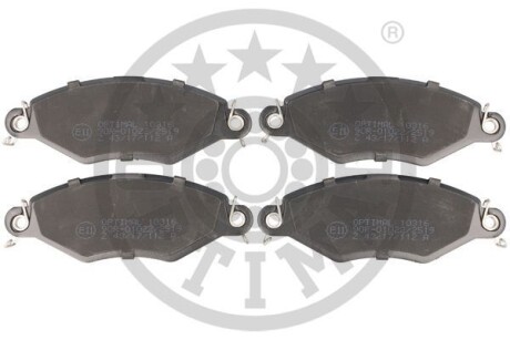 Фото гальмівні колодки дискові Optimal BP-10316 Гальмівні колодки дискові Optimal BP-10316