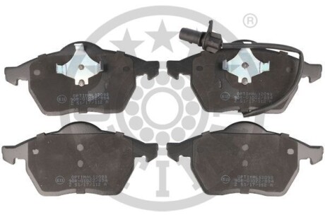 Фото гальмівні колодки дискові Optimal BP-12093 Гальмівні колодки дискові Optimal BP-12093