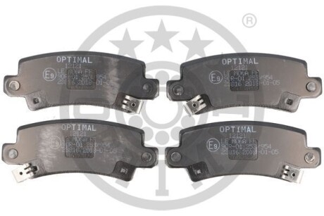 Фото гальмівні колодки дискові Optimal BP-12121 Гальмівні колодки дискові Optimal BP-12121