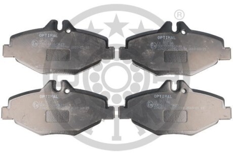 Фото гальмівні колодки дискові Optimal BP-12127 Гальмівні колодки дискові Optimal BP-12127
