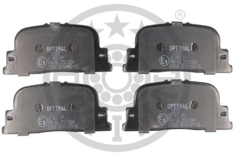Фото гальмівні колодки дискові Optimal BP-12207 Гальмівні колодки дискові Optimal BP-12207