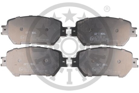 Фото гальмівні колодки дискові Optimal BP-12253 Гальмівні колодки дискові Optimal BP-12253