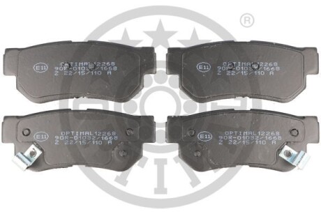 Фото гальмівні колодки дискові Optimal BP-12268 Гальмівні колодки дискові Optimal BP-12268