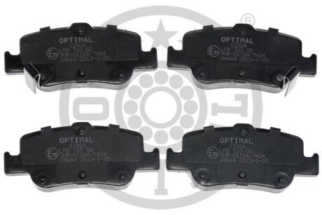 Фото гальмівні колодки дискові Optimal BP-12484 Гальмівні колодки дискові Optimal BP-12484