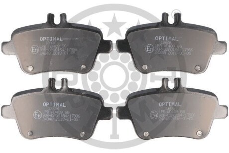 Фото гальмівні колодки дискові Optimal BP-12606 Гальмівні колодки дискові Optimal BP-12606