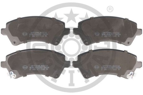 Фото гальмівні колодки дискові Optimal BP-82212 Гальмівні колодки дискові Optimal BP-82212